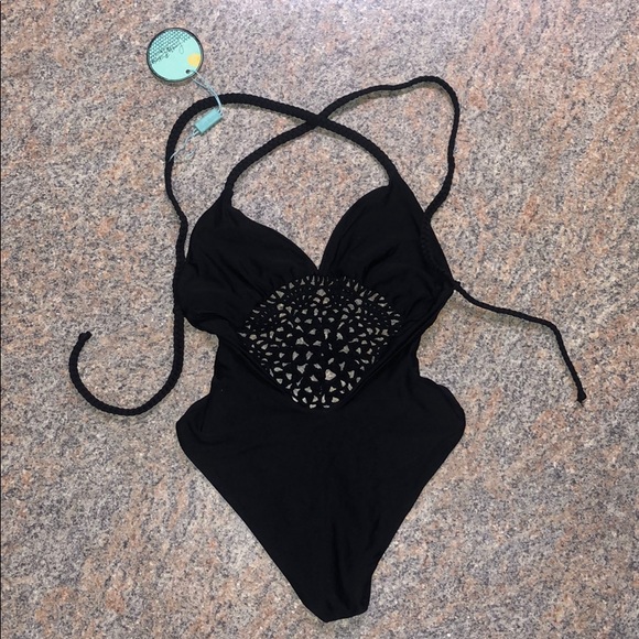 Frankies Bikinis Black One-piece Size XS - Picture 2 of 4